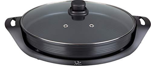 Jata PE638 Sartén Paellera Eléctrica 38 cm de Diámetro y 5 cm de Profundidad Antiadherente Libre de PFOA Válvula de Salida de Vapor Distribuye el Calor de Forma Uniforme