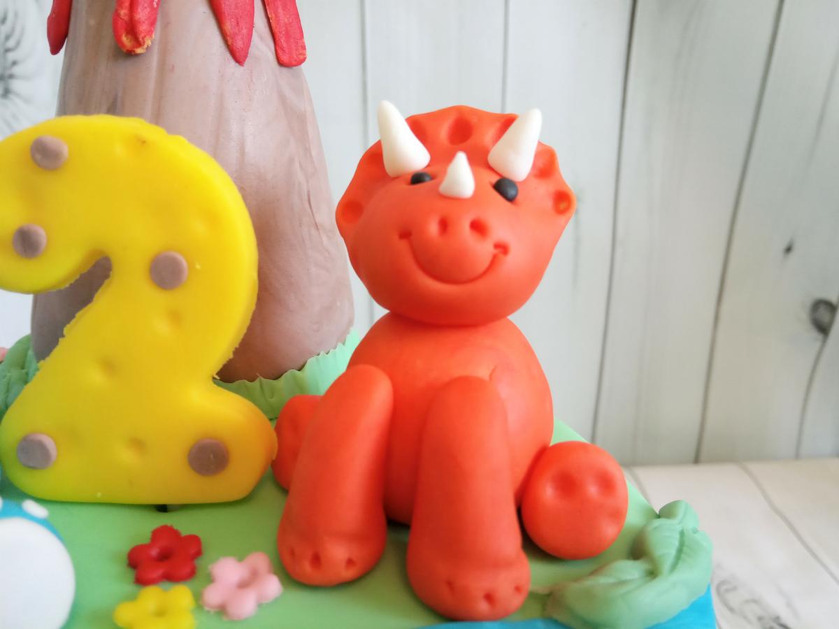 Triceratops de fondant