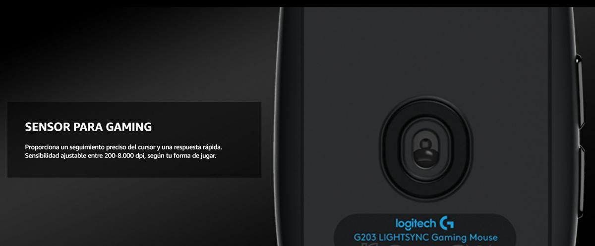 Logitech G203 - Sensor óptico