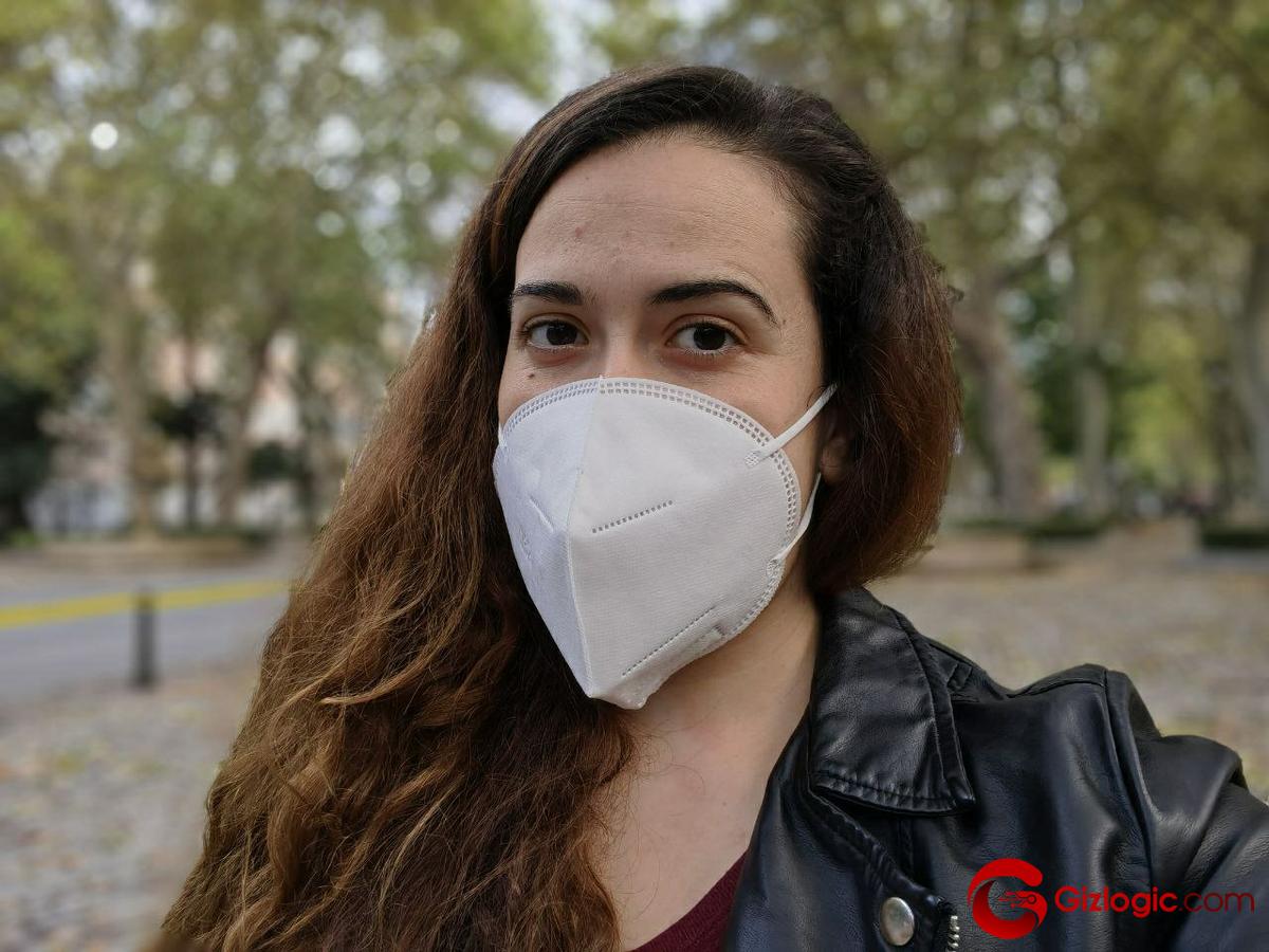 Camara frontal modo retrato