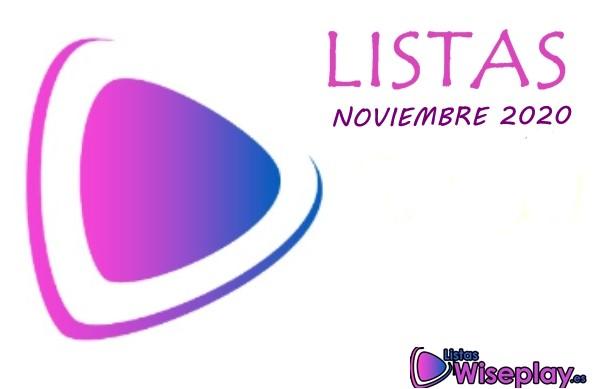 listas Wiseplay Noviembre de 2020