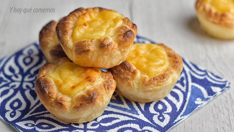 receta de pasteles de nata (crema de leche) dulce