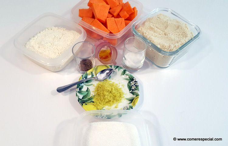 Ingredientes para postre de calabaza