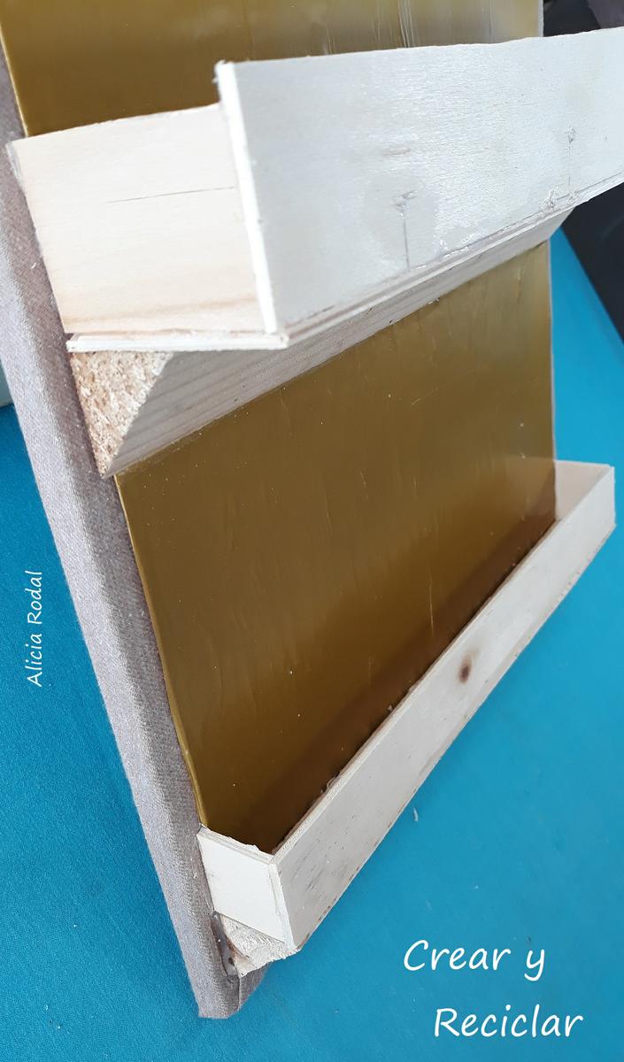 Cómo hacer un MUEBLE armario organizador con puerta y espejo, con un HUACAL o caja de madera Diy 