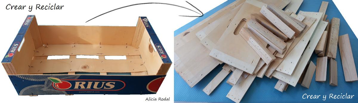 Cómo hacer un MUEBLE armario organizador con puerta y espejo, con un HUACAL o caja de madera Diy 