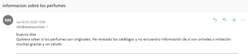 perfumes essens originales o replicas