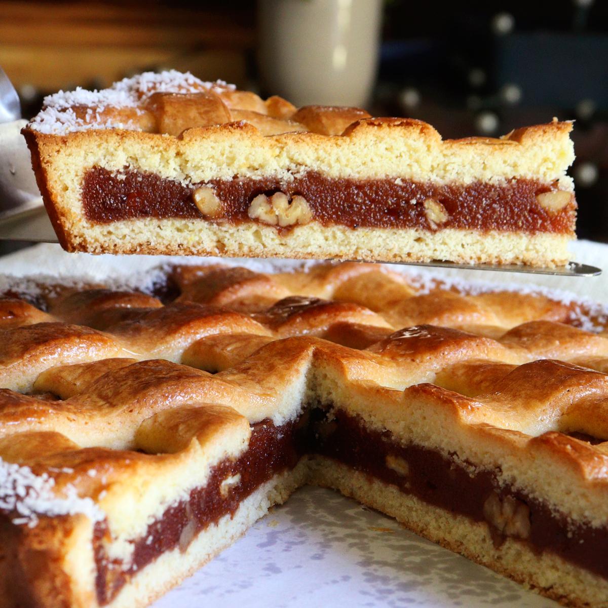 pastafrola tarta membrillo coco nueces