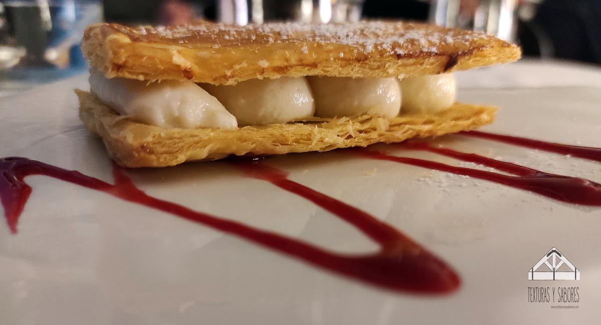 maridaje milhojas relleno de crema de coco