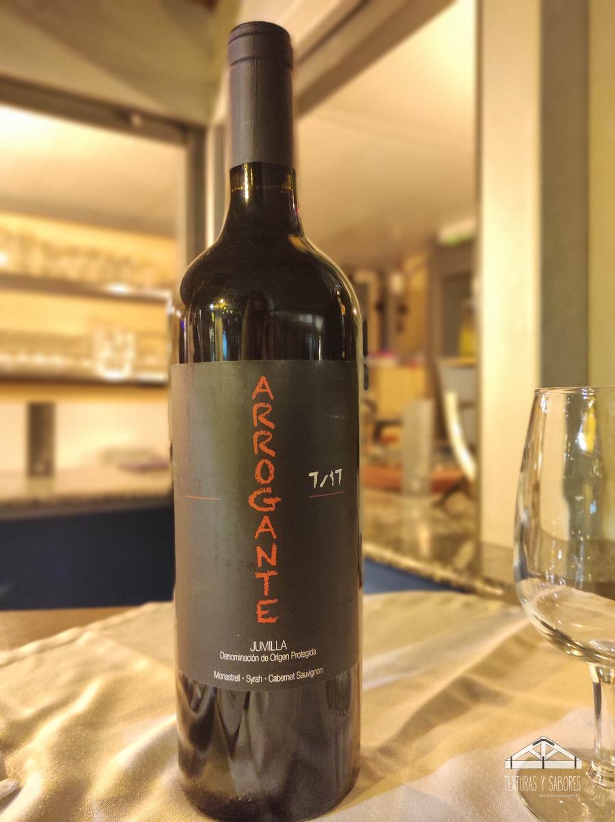 maridaje botella arrogante