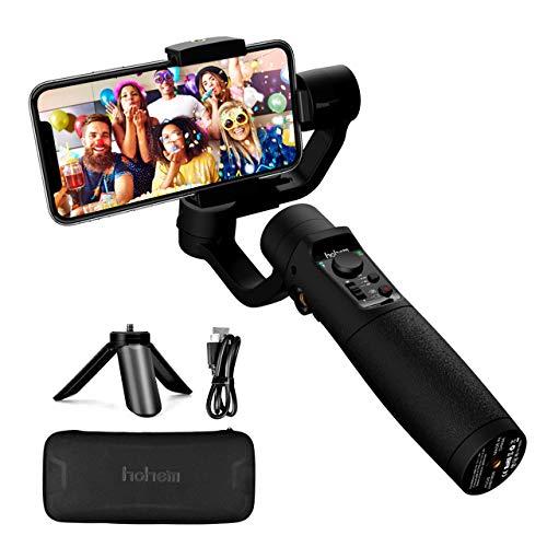 Gimbal Estabilizador para Móvil, 3-Ejes Gimbal Movil con 6 Modos, Gimbal Stabilizer Ligero con Batería Soporte para 12