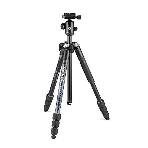 Manfrotto Element MKELMII4BMB-BH MII Mobile Bluetooth - Trípode Viaje en Aluminio, Bolsa, Zapata comp. con Arca, Carga 