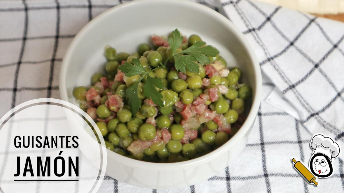 Como hacer la receta de guisantes con jamón en Thermomix
