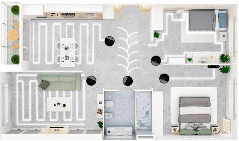 Diferentes programas de limpieza