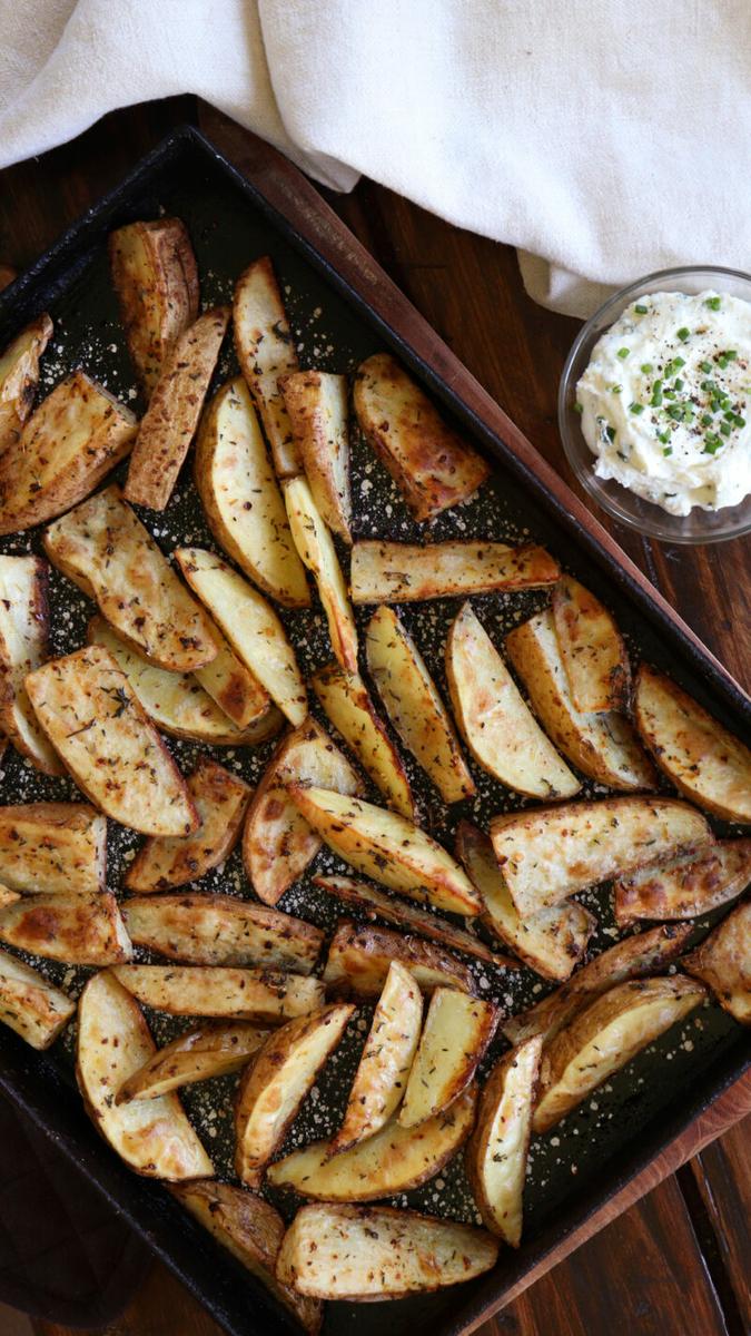 papas al horno con piel crocantes rusticas bravas