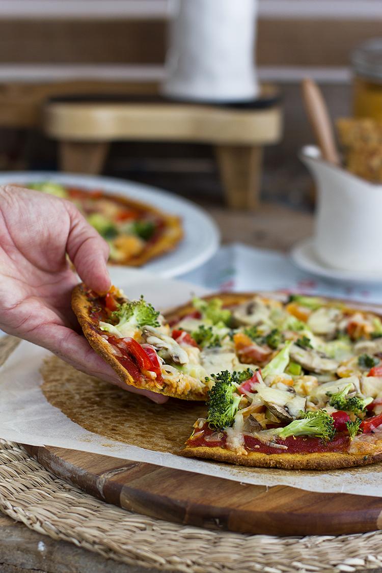 Pizza de boniato la receta de pizza más saludable y rica!