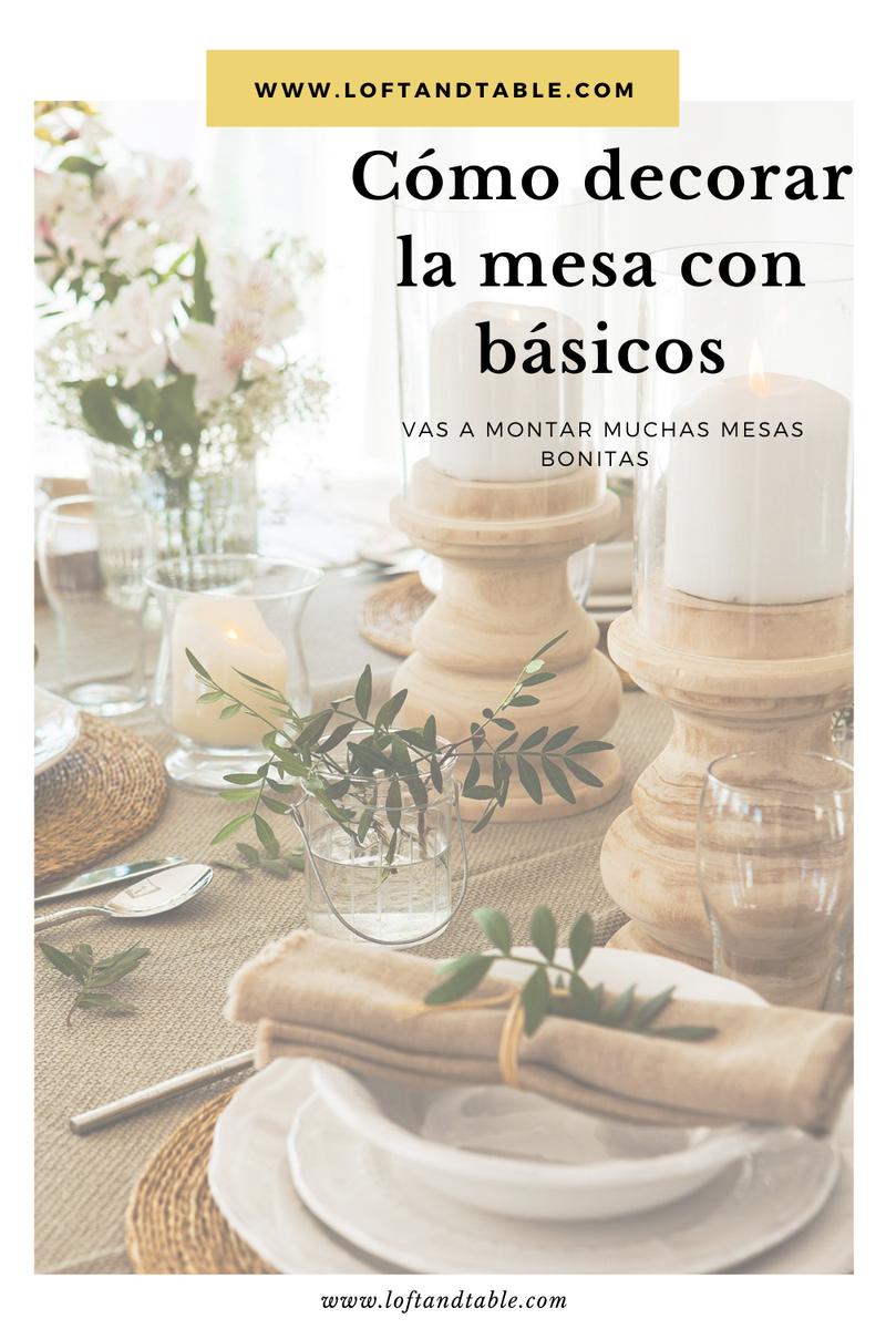 Ideas para decorar la mesa 