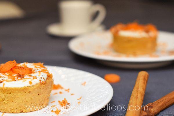 Pastelitos de zanahoria con queso crema