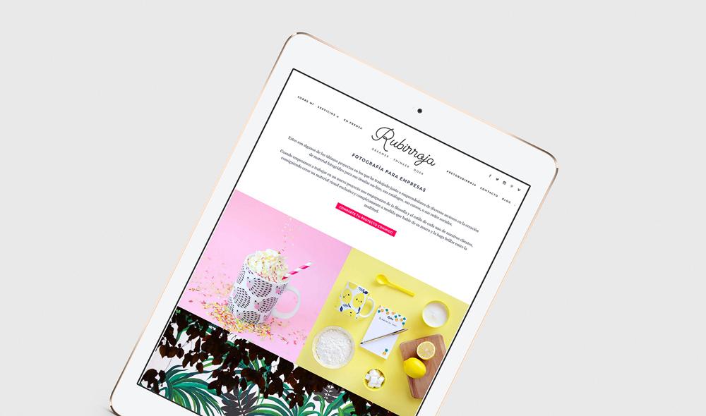 Diseño de marca y diseño web para Rubirroja por The Visual Corner