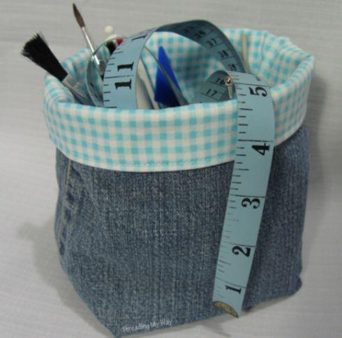 Bolsas con jeans. Vía Mujerde10.