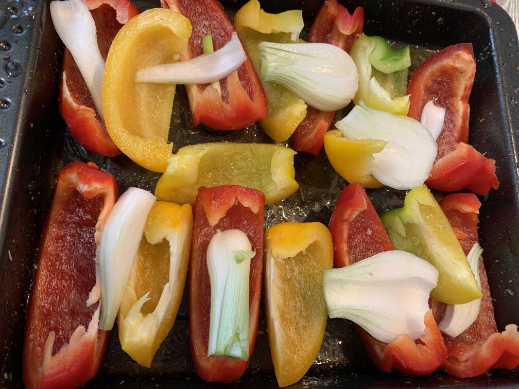 Guarnición pollo asado