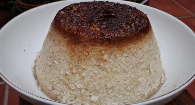 Thermomix receta hecha de flan de castañas con Thermomix