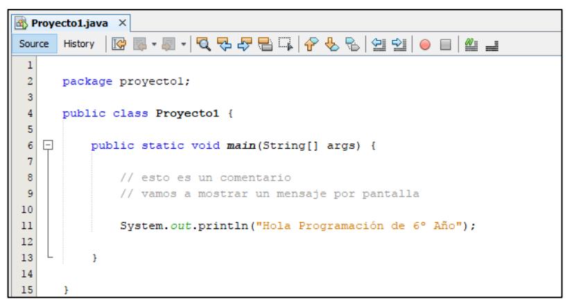 Primer programa en Java | Tecnología