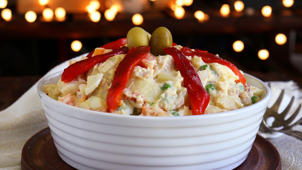 ensalada rusa ensaladilla navidad fiestas