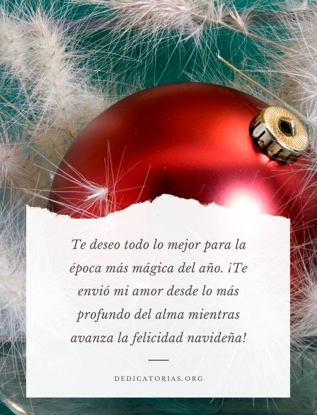 Dedicatoria de Navidad para mi novia