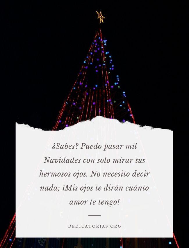 Dedicatoria navideña para mi novia