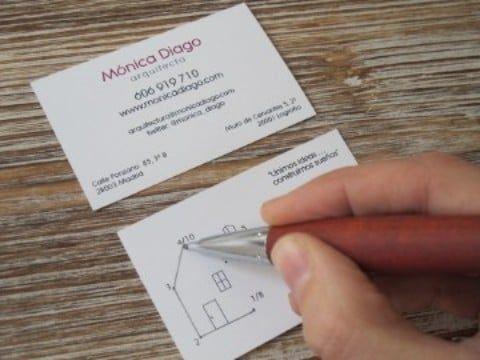 tarjeta de visita para arquitecto