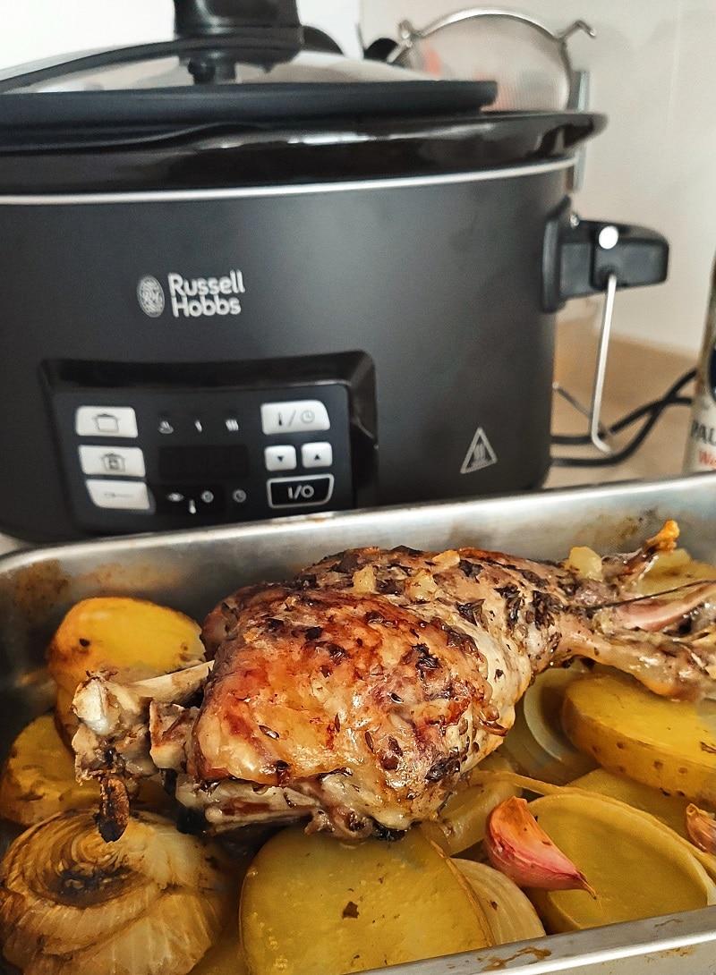 pierna de cordero slow cooker