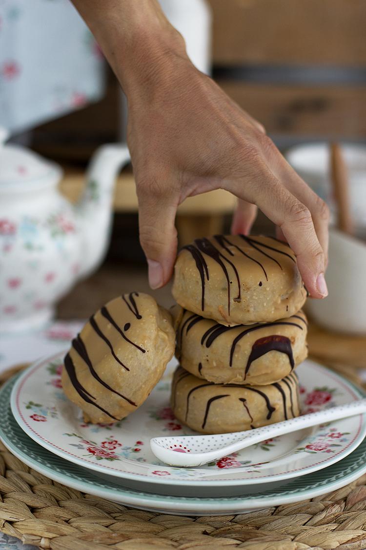 Impresionante combinación Donuts Bomba de Calabaza y Turrón, una verdadera tentación, delicado, suave, húmedo y riquísimo