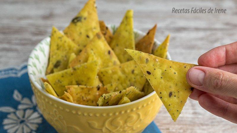 como se hacen los nachos caseros con harina de maiz