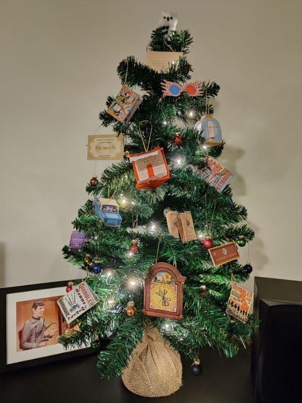 Árbol de Navidad inspirado en Harry Potter