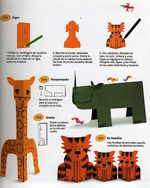 animales de cartulina