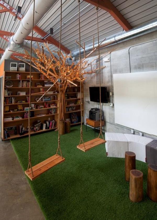 Césped artificial en zonas de relax