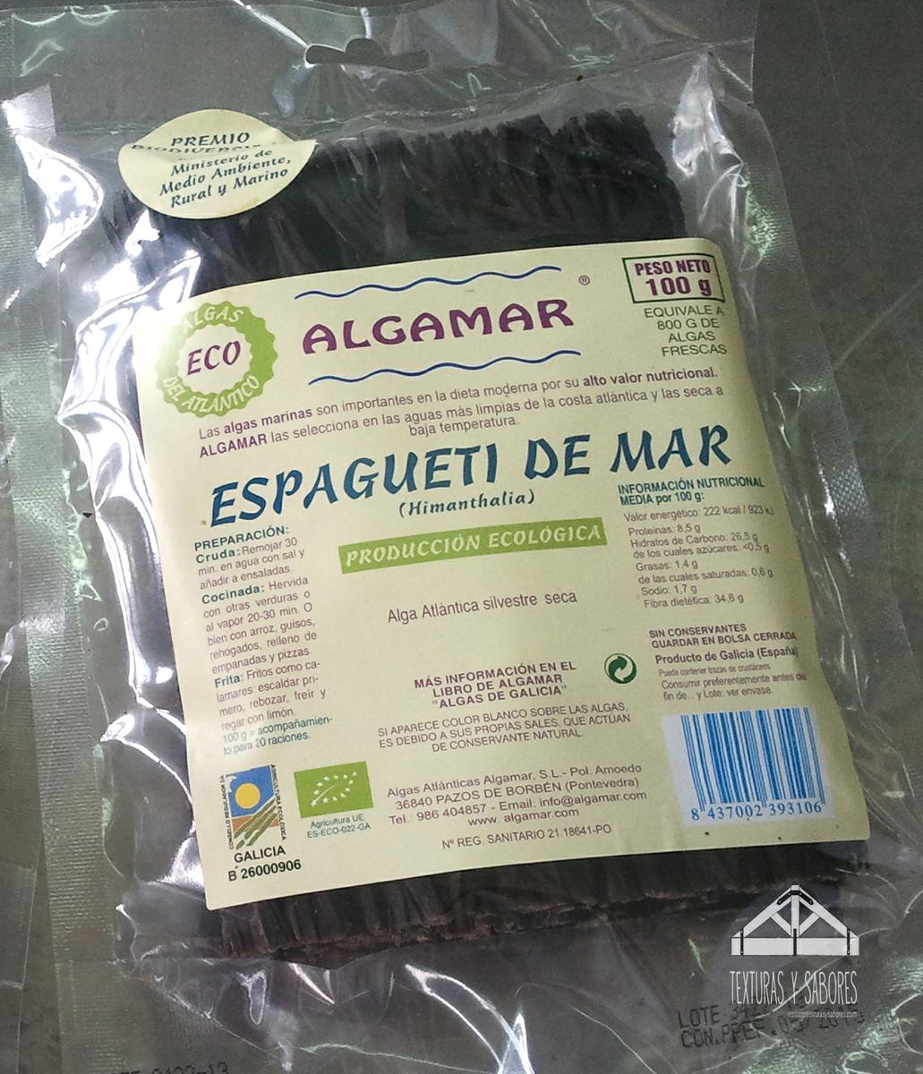 espaguetis de mar ALGAMAR paquete