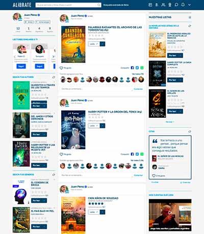 ALIBRATE, la red social de recomendaciones de libros - Apréndete