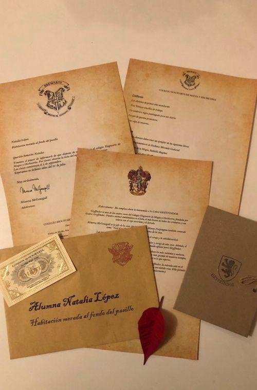 carta hogwarts Harry Potter