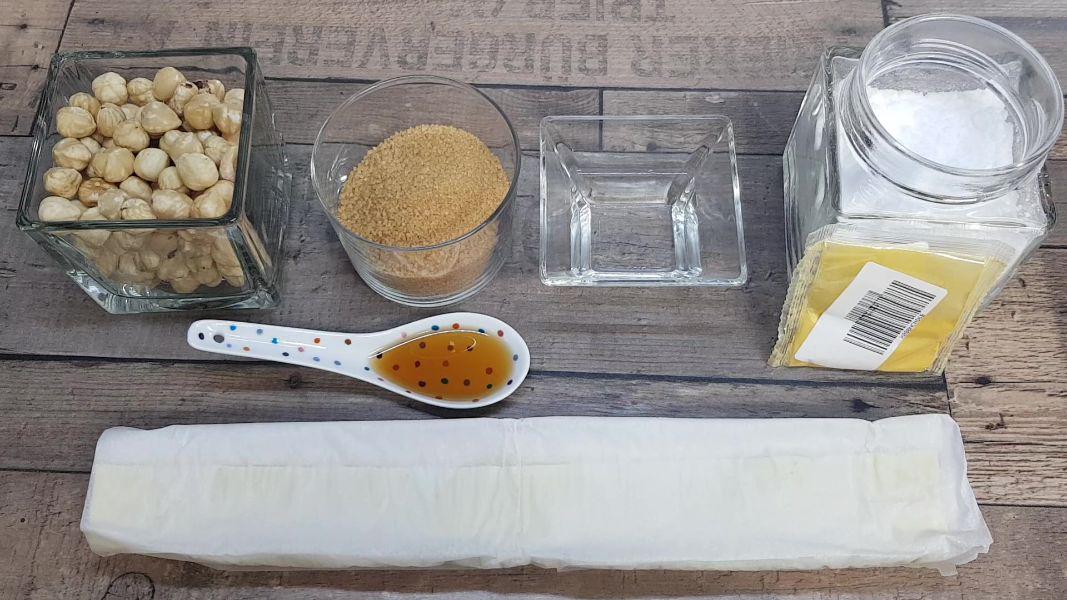 Milhojas de avellana