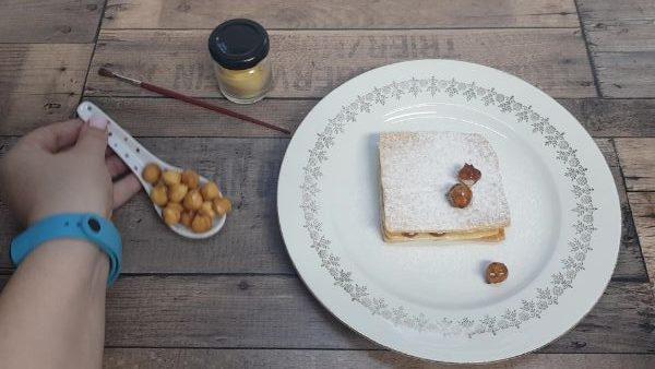 Milhojas de avellana