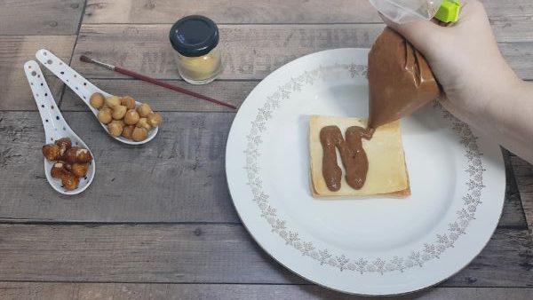 Milhojas de avellana