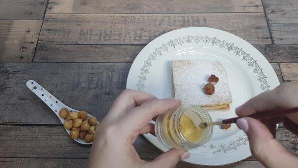 Milhojas de avellana