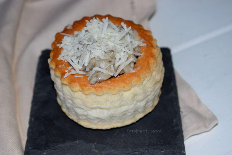 Volovan de pollo. Antojo en tu cocina.