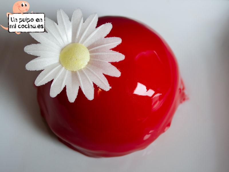 Cheesecake con glaseado espejo