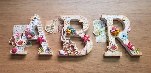 Letras decoradas para adultos