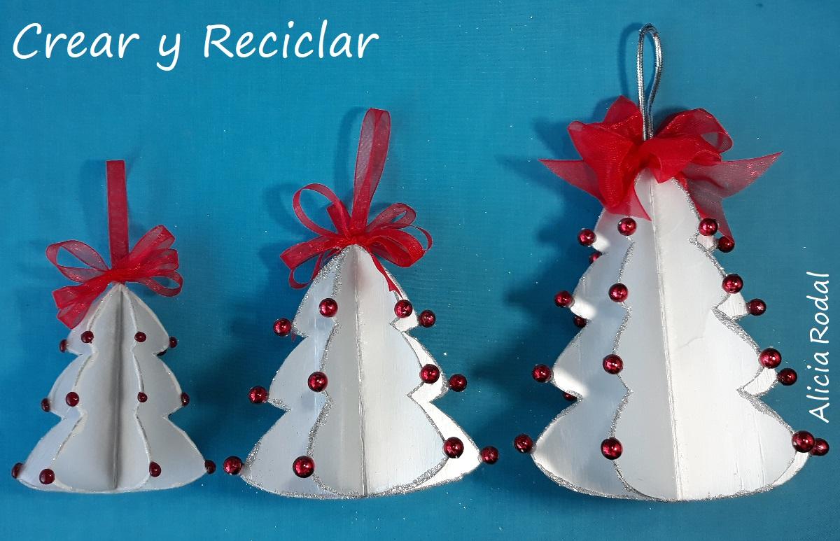 En este tutorial te muestro cómo reutilizar cajas de leche para hacer adornos para el árbol de Navidad