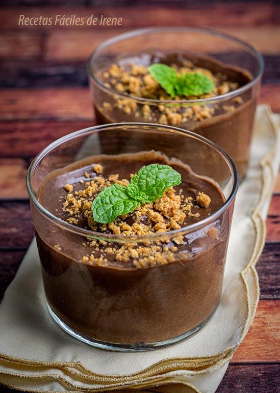 postre de chocolate facil en vasitos receta rapida de postre
