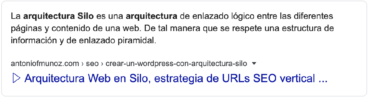 featura snippet de texto