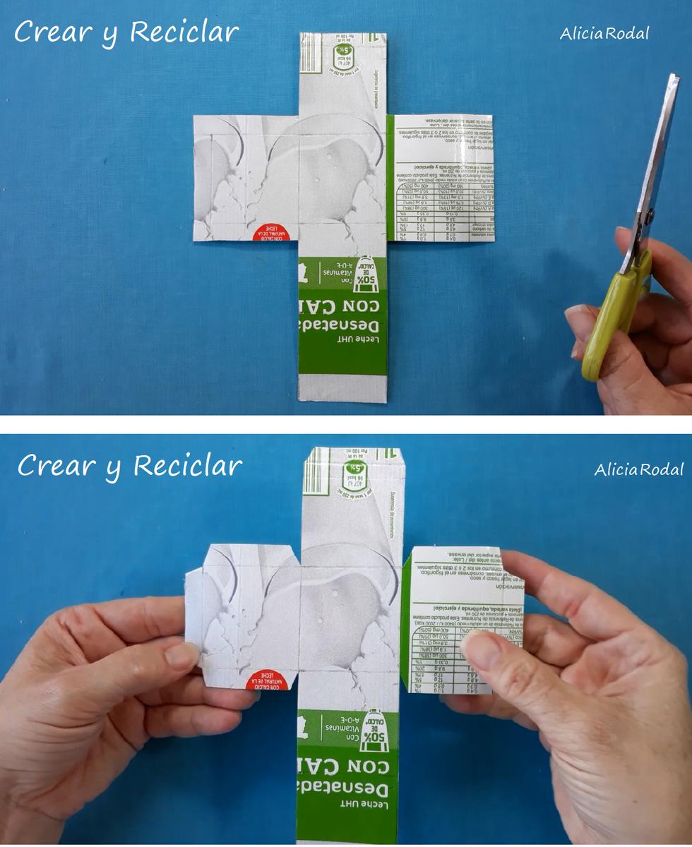 Ideas para reutilizar cajas de leche y hacer adornos o figuras decorativas para el pino navideño o árbol de Navidad